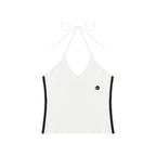 Loki & Ivy Women's Color Block Halter Crop Tank Top
