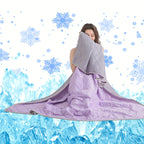 1pc Large Cooling Blanket - Soft, Breathable, Lightweight, Air Cooling Comforter for Hot Sleepers, Absorbs Heat, Smooth Cover for Ultimate Summer Sleep Lootquake LLC