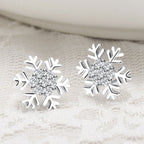 Christmas Snowflake Stud Earrings Pi-Mart
