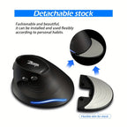 ZELOTES Ergonomic Wrist Rest Mouse, 2.4G Vertical Wireless Gaming Mouse, Comfort Grip, Right Hand Orientation, Battery Powered (Batteries Not Included), 393.7inch Range, Plastic Material, No Charging Function, ≤36V Operatin Lootquake LLC
