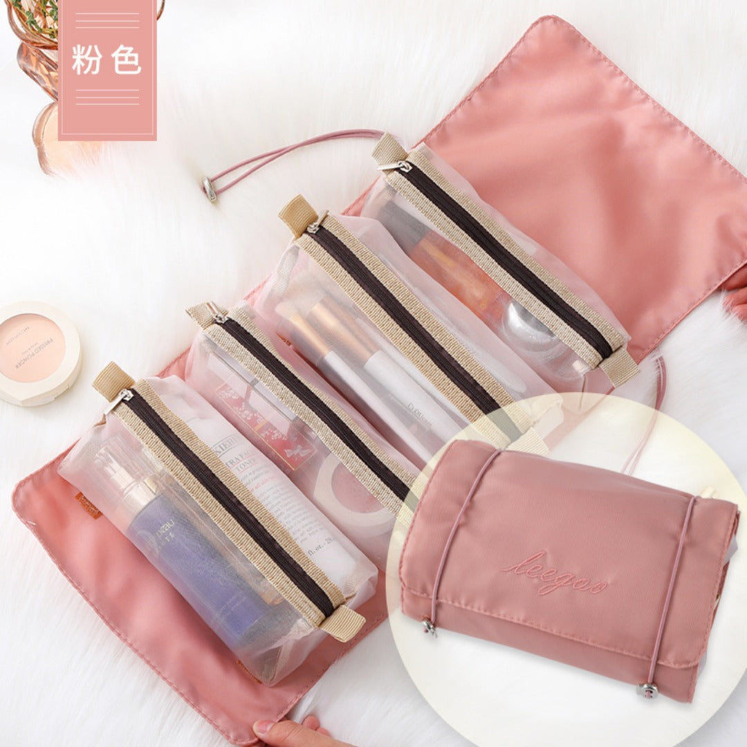 Four-in-one cosmetic bag, makeup bag organizers,Travel makeup bag,Portable travel storage portable toilet bag, - SJB-DIAMOND ELITES