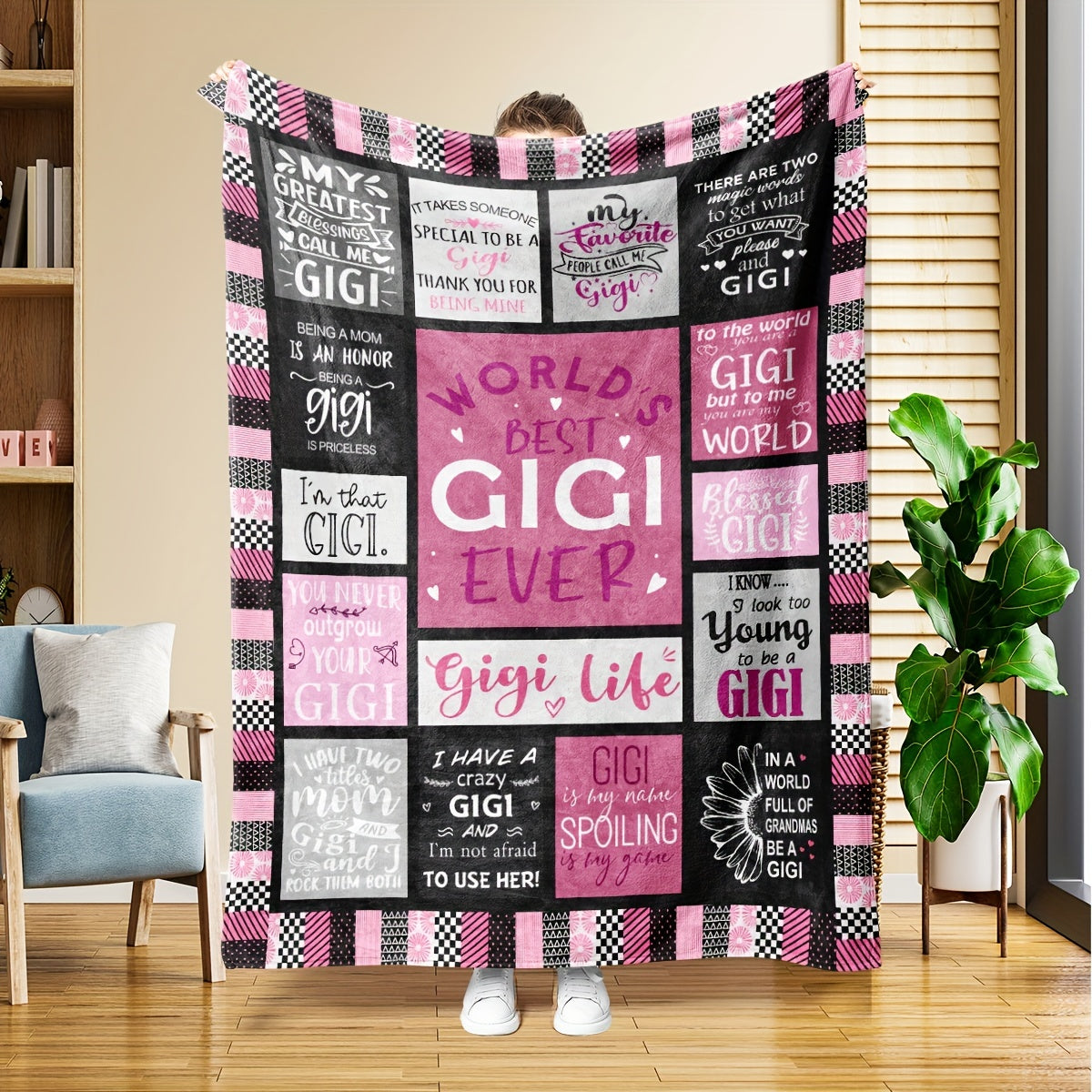 1pc Plush Throw Blanket - Ultra Soft, Warm, and Cozy for Couch, Bed, Sofa, Car, Office, Camping, and Traveling - Perfect Gift for All Seasons and Occasions Lootquake LLC