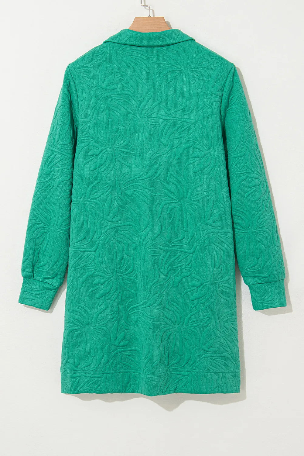 Classic Textured Zip Mini Dress Trendy Long Sleeve Dress for Women Modern Dress Stevvex