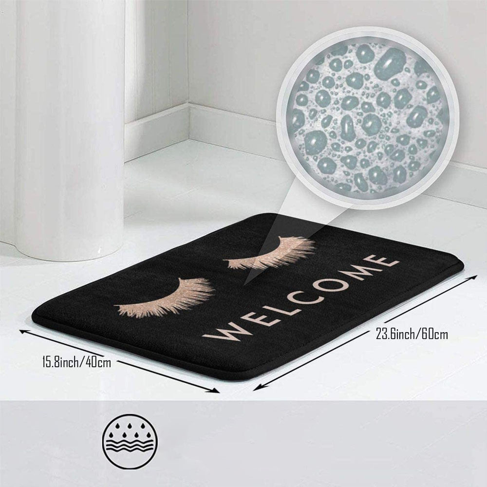 Bathroom Non Slip Super Soft Absorbent Coral Velvet Floor Mat