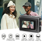 [Autofocus | 16x Zoom] 56MP Autofocus Mini Digital Camera, 16x Zoom | 2.8-inch Screen, 16GB SD Card, Shock-proof | Travel, Vlog, For Adults, Birthday Gifts For Friends And Beginners, Small Keychain Camera Lootquake LLC