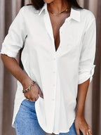Simple Casual Long-sleeved Shirt, Versatile In All Seasons. - SJB-DIAMOND ELITES