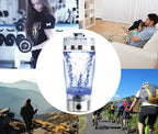Electric Protein Shake Stirrer USB Shake Bottle Milk Coffee Blender Kettle Sports And Fitness Charging Electric Shaker Cup Pi-Mart