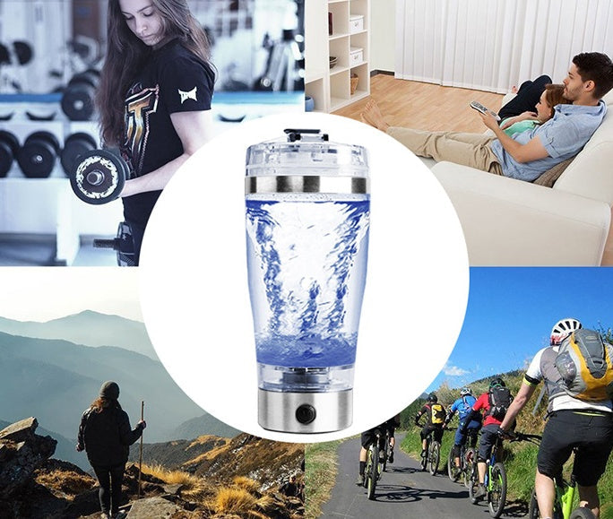 Electric Protein Shake Stirrer USB Shake Bottle Milk Coffee Blender Kettle Sports And Fitness Charging Electric Shaker Cup Pi-Mart