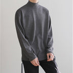 Casual Velvet Turtleneck Men Loose Sweater Pi-Mart