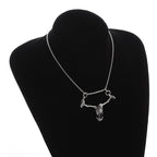 Crucifixion Skull Pendant Necklace Pi-Mart