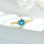 Women's Simple Retro Snowflake Ring Pi-Mart