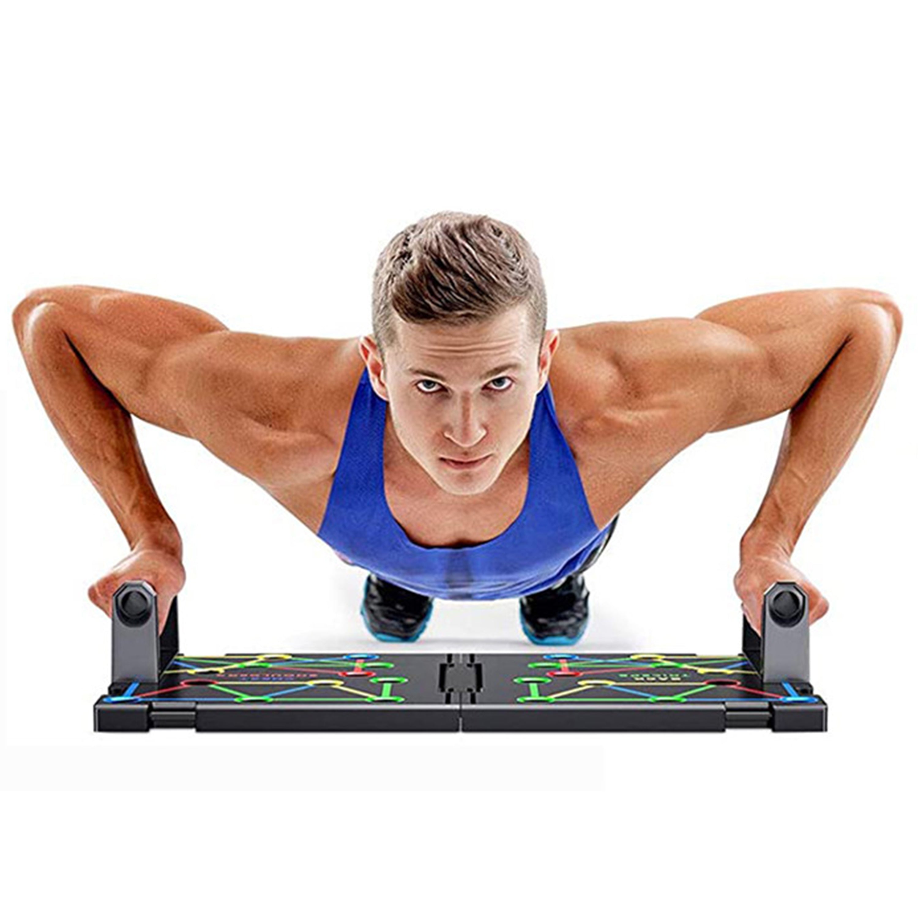 9 in 1 Push Up Rack Board System Fitness Workout Train Gym Exercise - SJB-DIAMOND ELITES