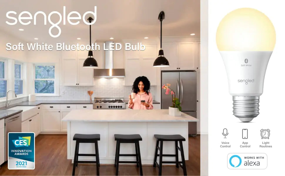 LED Smart Light Bulb, Alexa Compatible Pi-Mart