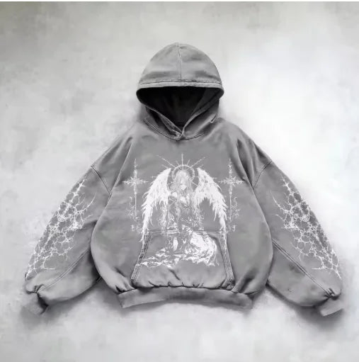 Urban Vibe Hooded Y2K Streetwear Sweatshirt Pi-Mart