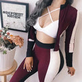 2019 Color Block Casual Sportswear Set for Fall/Winter Pi-Mart