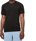 lululemon Mens Metal Vent Tech Short Sleeve Shirt (Deep Coal Black L) Pi-Mart