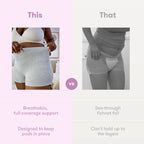 Frida Mom, Disposable Boyshort Underwear, Seamless with Stretchy Support, Postpartum Essentials, Size Petite (Waist 23"-34" stretched), 8 Count Petite (Waist 23"-34" stretched) Pi-Mart