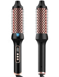 2-in-1 Hair Straightener & Curler Brush with PTC Heating Pi-Mart