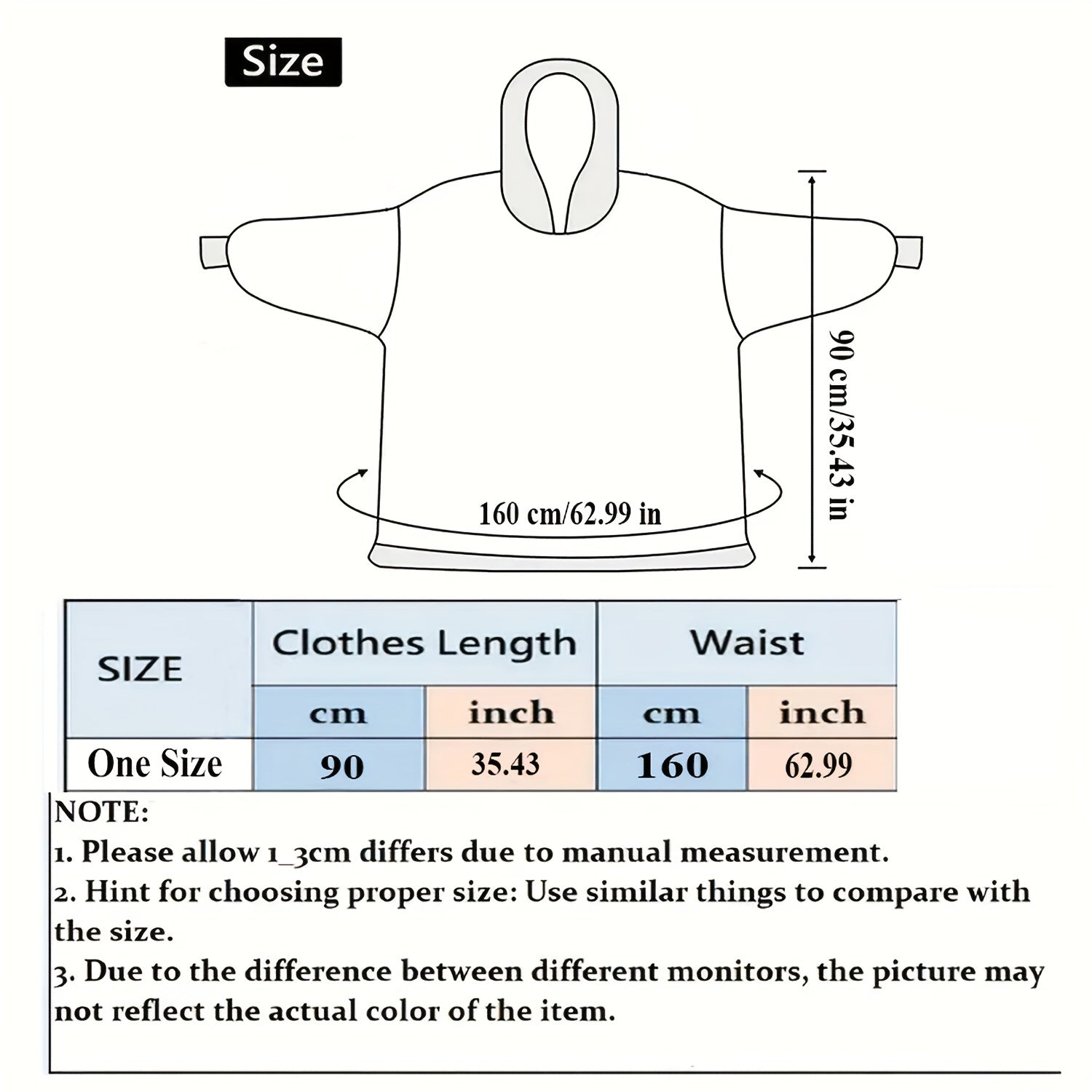 1pc Oversized Blanket Hoodie, Sherpa Fleece Hooded Blanket For Women, Ultra Soft Warm Wearable Blanket Sweatshirt Women Men Adult, Gift For Ladies