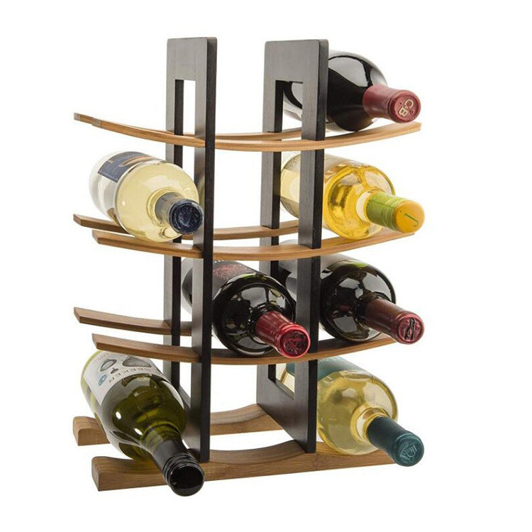 Creative Wooden Wine Rack Decoration Pi-Mart