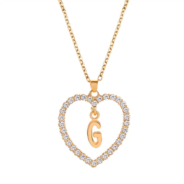 Initials Lette Necklace Pi-Mart