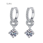 Genuine Moissanite Drop Earrings Pi-Mart