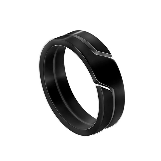 Silver Color Unisex Stainless Rings Pi-Mart