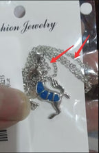 Diamond horse necklace Lootquake LLC