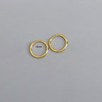 Stainless Steel Minimalist Huggie Hoop Earrings Pi-Mart
