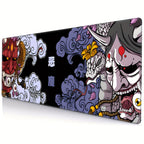 XXL Gaming Mouse Pad, Non-Slip Rubber Base Desk Mat, Washable Office Keyboard Pad with Japanese Oni Design, Mouse Pads for Desk Lootquake LLC