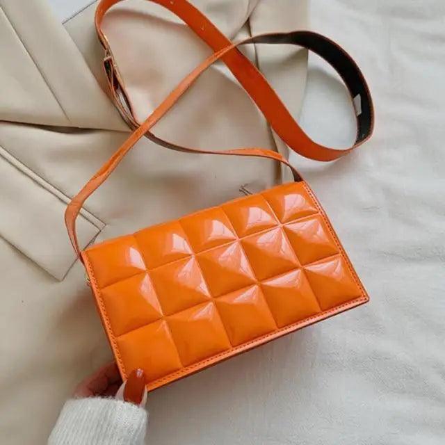 Fabulous Luxury Shoulder Bag Shiny Pu Leather Crossbody Bags For Women Small Flap Handbag Designer Female Messenger Bags Stevvex