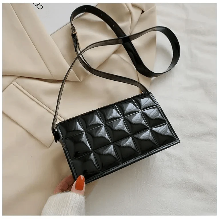 Fabulous Luxury Shoulder Bag Shiny Pu Leather Crossbody Bags For Women Small Flap Handbag Designer Female Messenger Bags Stevvex