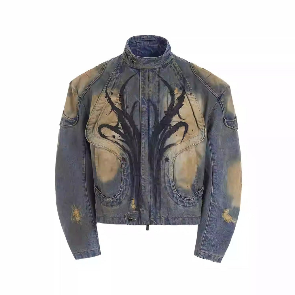 American-style Distressed Machete Jeans Lootquake LLC