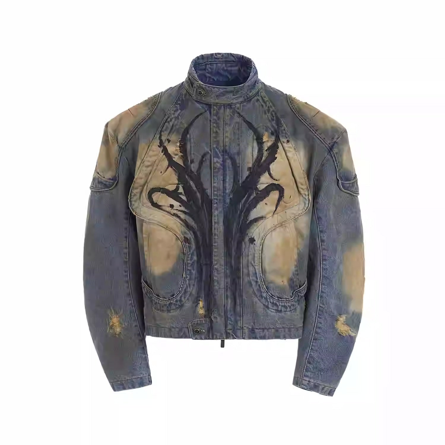 American-style Distressed Machete Jeans Lootquake LLC