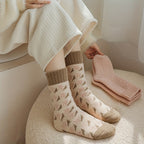 4 Pairs Thickened Socks, Warm & Comfy Terry Mid Tube Socks, Women's Stockings & Hosiery Lootquake LLC