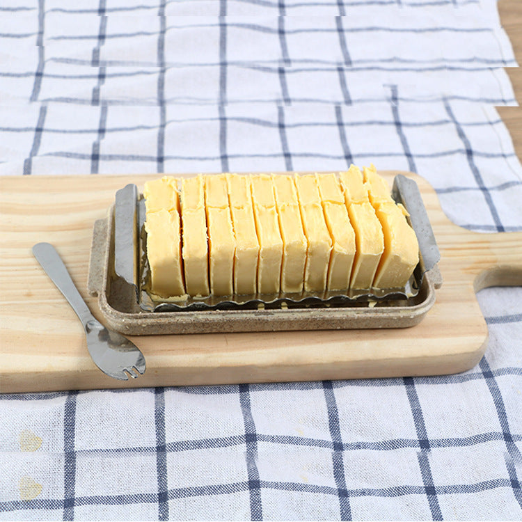 Butter Cutter Butter Preservation Box Cheese Square Storage Pi-Mart