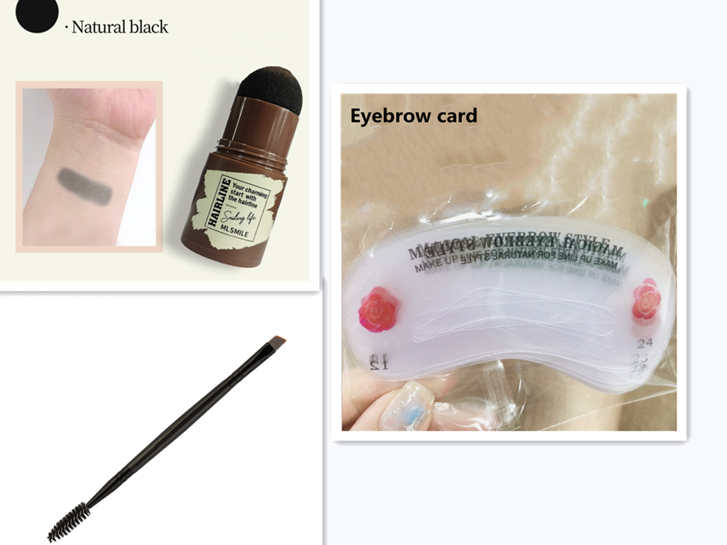 Double eyelash brush eyebrow brush Pi-Mart