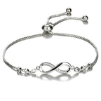 CZ Stone Infinity Bracelet Pi-Mart