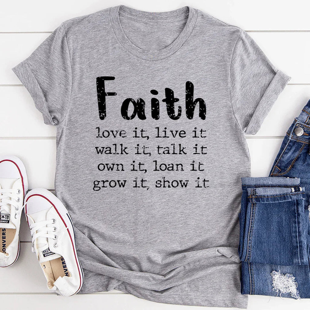 Faith Love It Live It Tee - SJB-DIAMOND ELITES