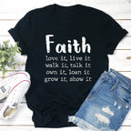 Faith Love It Live It Tee - SJB-DIAMOND ELITES