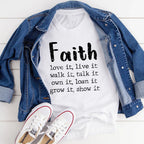 Faith Love It Live It Tee - SJB-DIAMOND ELITES