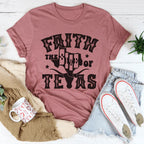 Faith The Size Of Texas Tee Peachy Sunday