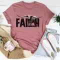 Faith Western Tee Peachy Sunday