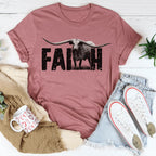 Faith Western Tee Peachy Sunday