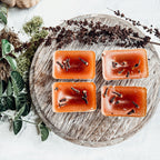 Fall Clove XL Natural Wax Melts 4 Cubes Spicy Cinnamon Clove Autumn Scent BandsCo Straps