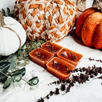Fall Clove XL Natural Wax Melts 4 Cubes Spicy Cinnamon Clove Autumn Scent BandsCo Straps