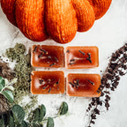 Fall Clove XL Natural Wax Melts 4 Cubes Spicy Cinnamon Clove Autumn Scent BandsCo Straps