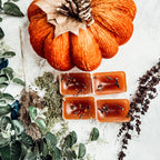 Fall Clove XL Natural Wax Melts 4 Cubes Spicy Cinnamon Clove Autumn Scent BandsCo Straps