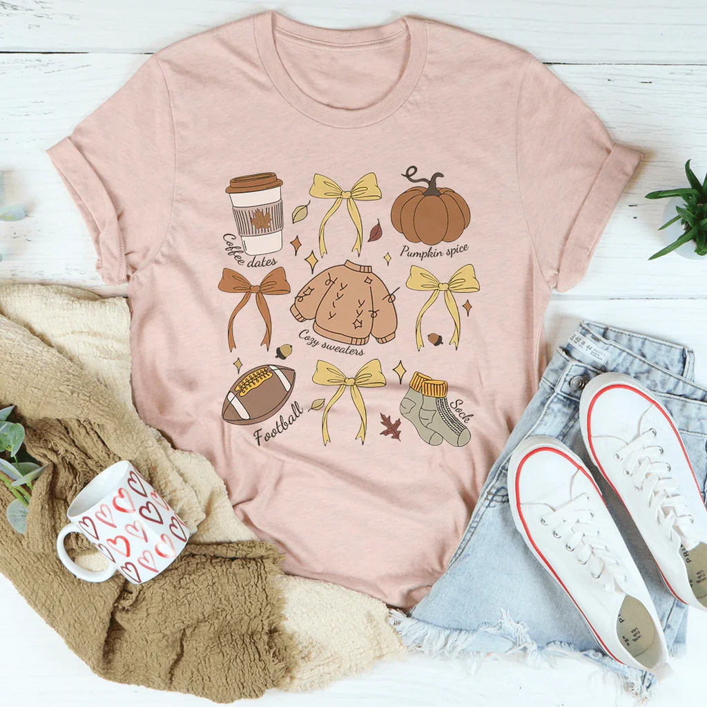 Fall Coquette Tee Peachy Sunday