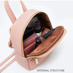 Famous Designer Mini Soft Touch Leather Small Backpack For Female And Girls Fashionable Ladies Bagpack Shoulder Bag Stevvex